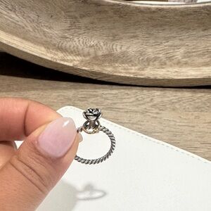 Pandora Silver Rose Twist Ring